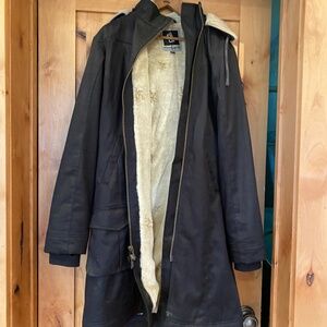 Hoodlamb Vegan Hemp Waterproof Womens Long Parka